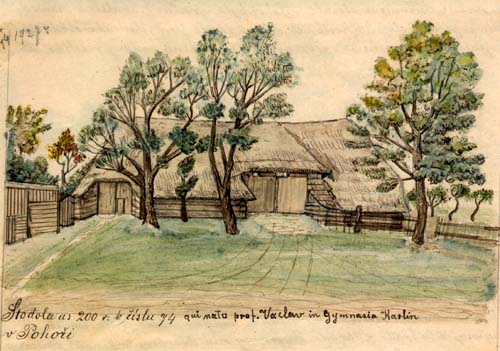 stodola as 200 r. k slu 74 qui nato prof. Vaclav in Gymnasia Karlin v Poho (Alois Beer z Dobruky, rok 1893)