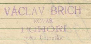 Vclav Brich - kov - Poho (rok 1952)