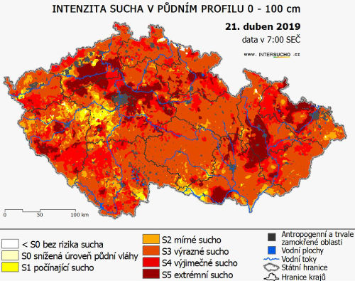 mapa sucha R - zdroj intersucho.cz (rok 2019)