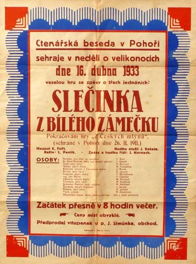 divadlo Sleinka z Blho zmeku (rok 1933)