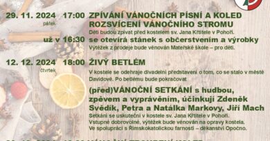 ADVENT v Pohoří: rozsvěcení stromku, živý betlém, koncert, pohádka, troubení koled