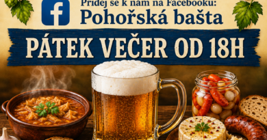 Pohostinství Pohořská bašta Vás zve do hospody na páteční posezení a BRAMBORÁKOVÉ HODY 22.05.2026 Pohostinství Pohořská bašta Vás zve do hospody na páteční posezení a BRAMBORÁKOVÉ HODY 22.05.2026